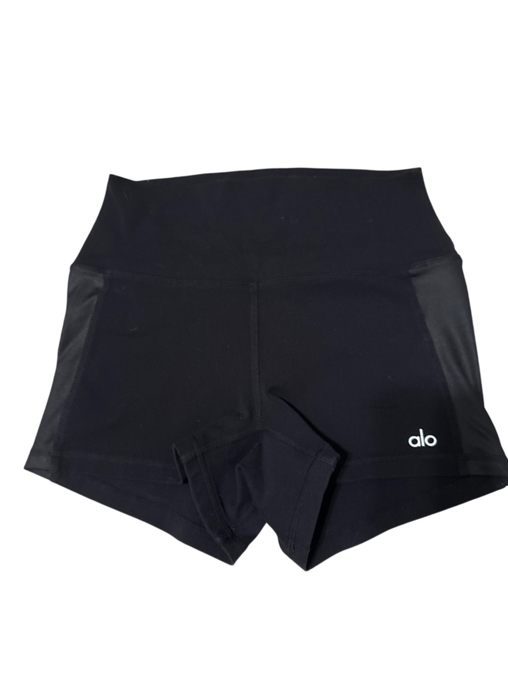 ALO Yoga Black High-Waist Bike Shorts Size Medium
